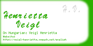 henrietta veigl business card